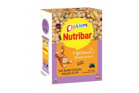 CHAMPS NUTRIBAR FIGHTAMIN BLACKCURRANT  6X25G 